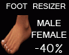 Foot -40% M/F