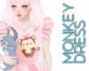 Bun! Monkey Dress Pink
