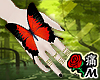 蝶 Hand Butterfly Red