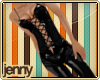 *J Black Laced Latex