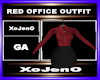 RED OFFICE OUTFIT