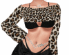 LEOPARD BLACK TOP