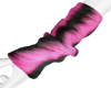 Pink-Fur Pattern Warmers