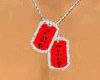 Red Bloods Dog Tags *SL*