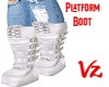 White Platform Boot