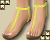 Sandals - Neon Yellow