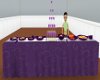 ani. purple buffet table