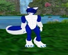 Blue PVC Wolf Tail V1
