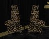 Black and Gold Chairs