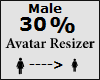 Avatar scaler 30% Male