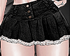 V: Denim pleated skirt/b