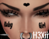 Baby Girl Face Tattoo