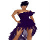Violet Sheer Satin Dress