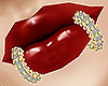 Gold Diamond Lip Rings F