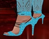 Turquoice Lace Heels