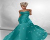 Teal sparkle gown