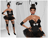 Bunny Outfit Black White