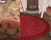 autumn red rug