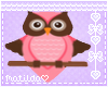Cute Pink Owl Rug