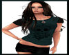 [LM]She Skull Tee-Teal