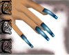 TTT Snakeskin Nails~Blue