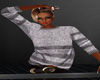 *C* Gray sweater