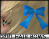 +KM+ Hair Bows L+R Blue
