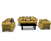 Gold&Black Couch Set