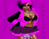 Pink Black Skirt fit