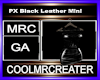 PX Black Leather Mini