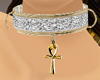 gold silver colar ankh F