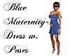Blue Maternitydress Pose