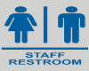 MU Staff Restroom Sign