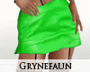 Green skirt & nylons