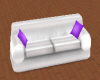 Silver Purple Sofa