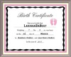 DaBest Birth Certificate