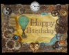 Steampunk happy birthday