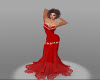Red Lace Cariabian Gown