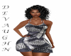 SHELBY B/W PRNT DRESS~C
