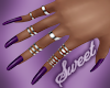 PurpleD Long Nails Rings