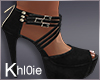 K mari black heels