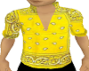 shirt M yellow bandana