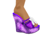 SM` Purple Floral Heels