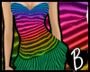 ~BZ~ Strpe Dress Rainbow
