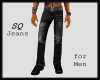 SQ Logo Mens Black Jeans