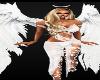Flying Angel White Wings Halo BLonde Christmas Halloween Pretty