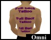 Full Back Tattoo Male