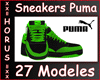 Sneakers  Blck green
