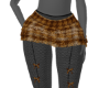 Brown Plaid Skirt