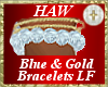 Blue and Gold Bracelets
